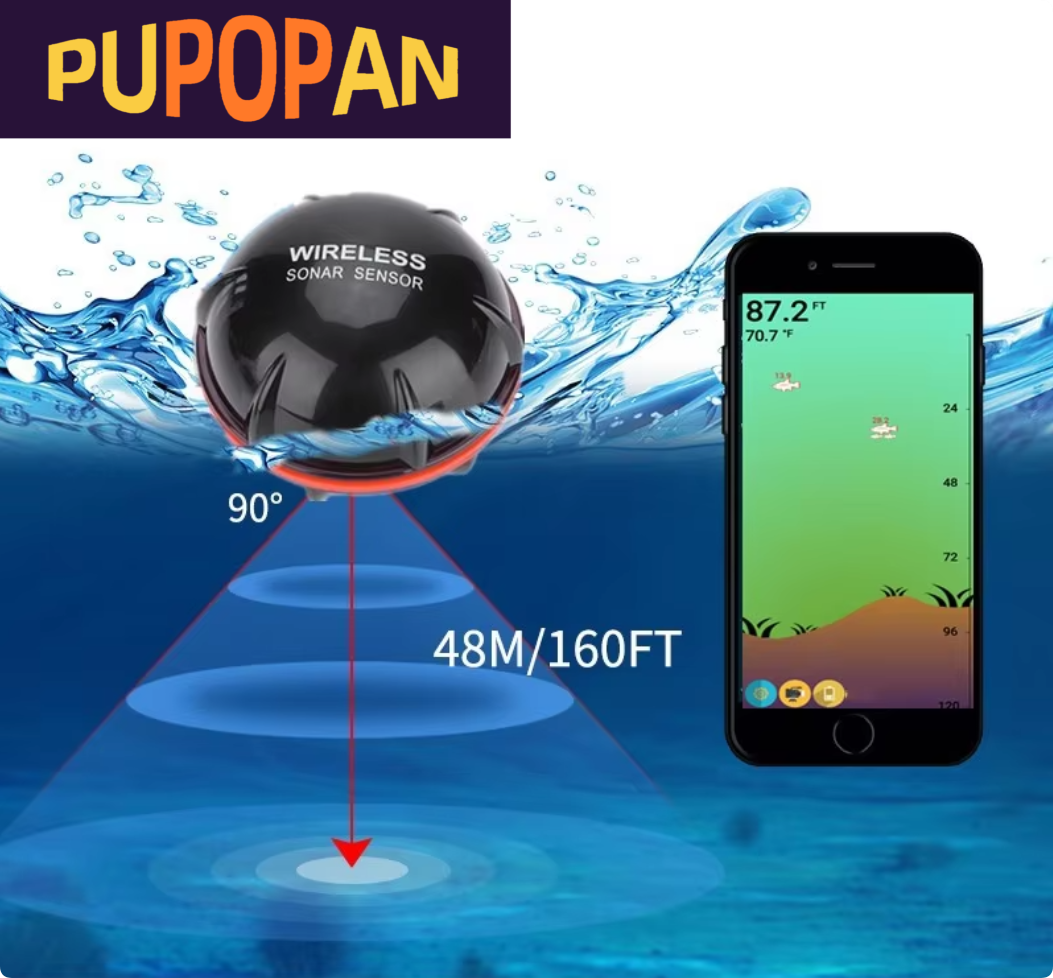 Smart Sonar Fish Finder Wirele – Fishing Equipment In English Bewertung und Preis