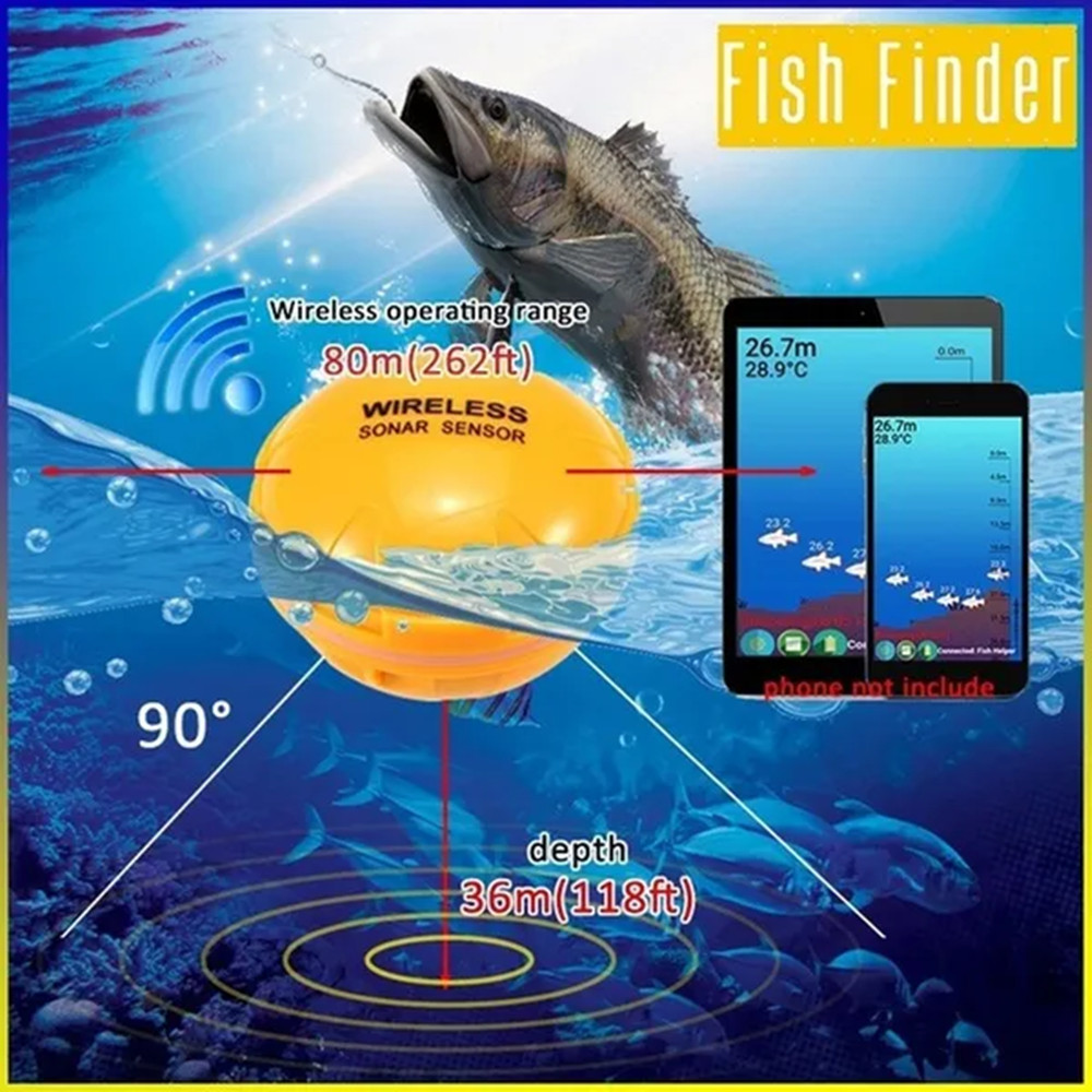 Smart Sonar Fish Finder Wirele – Fishing Equipment In English Bewertung und Preis