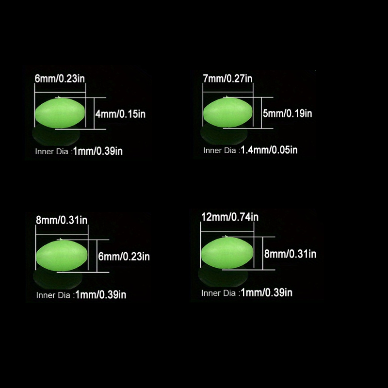 100pcs/lot Oval Night Luminous – Night Float Fishing Bewertung und Preis