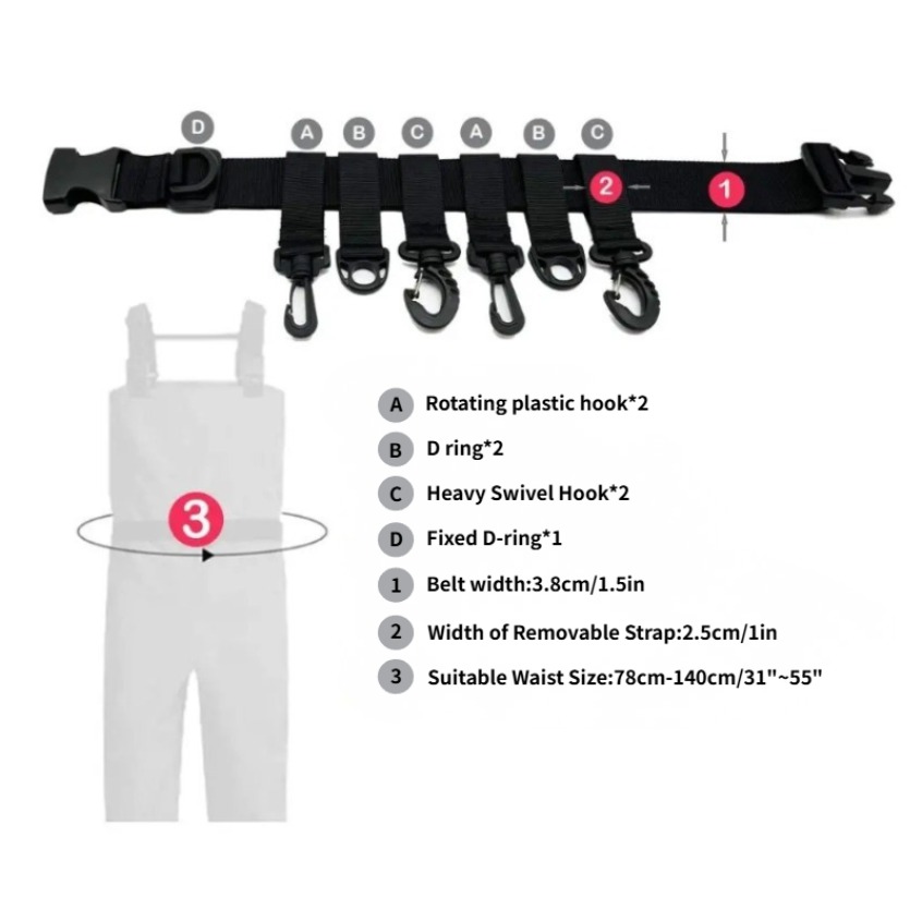 1Pcs Adjustable Wading Belts F – Fishing Equipment Cheap Bewertung und Preis
