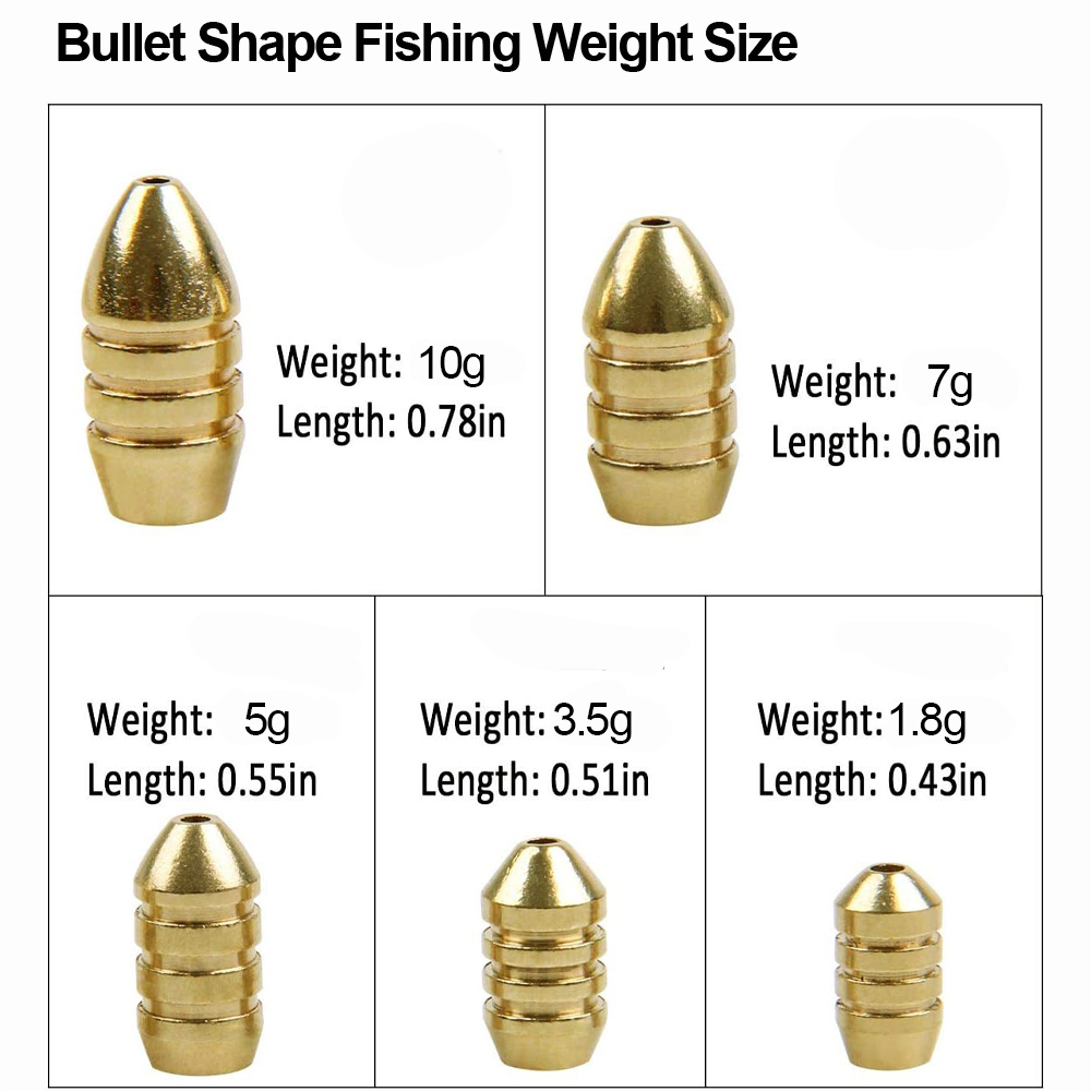 10Pcs Brass Fishing Weight Cop – Trout Fishing Lure Bewertung und Preis