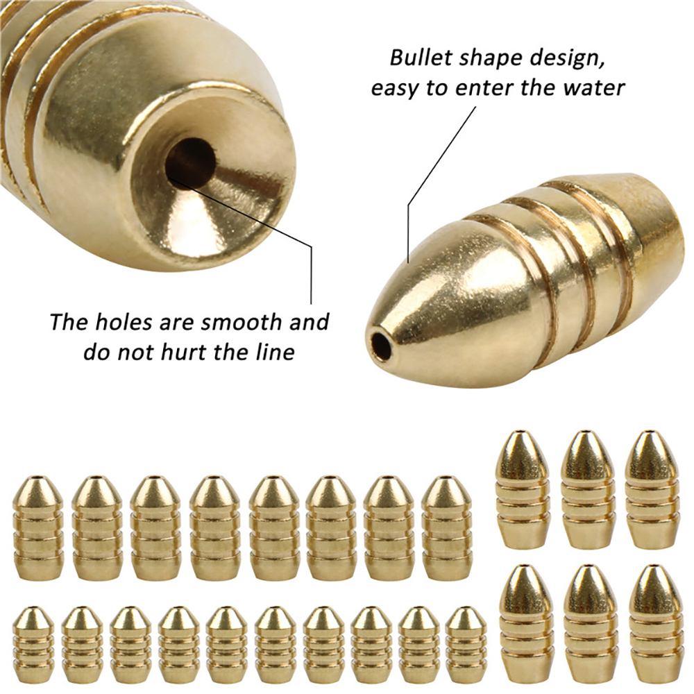 10Pcs Brass Fishing Weight Cop – Trout Fishing Lure Bewertung und Preis