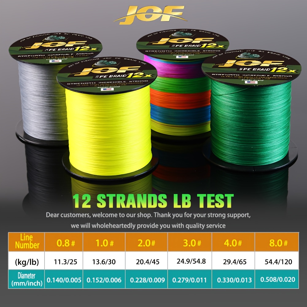 JOF 12 Strands Fishing Line 30 – Fishing Equipment In Japanese Bewertung und Preis