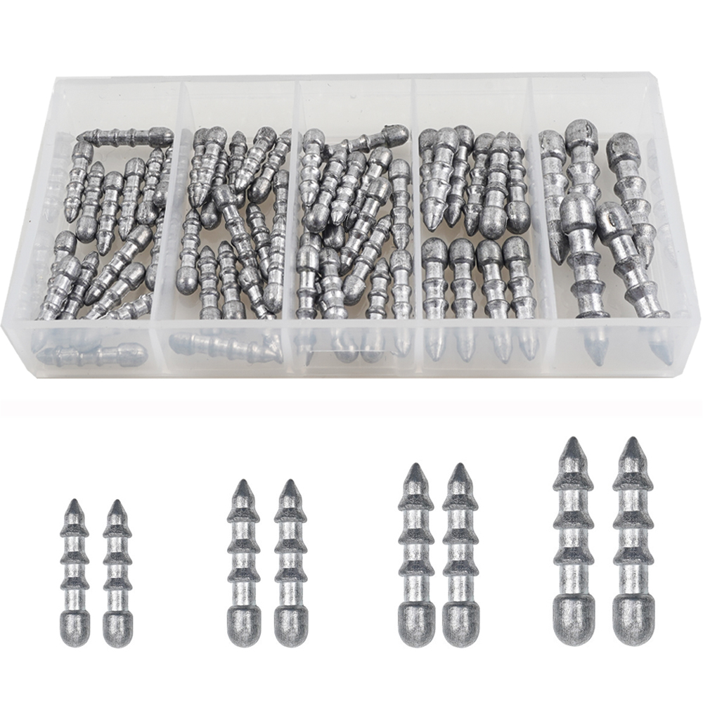 60PCS Nail weights Worm Fishin – Trout Fishing Lure Bewertung und Preis