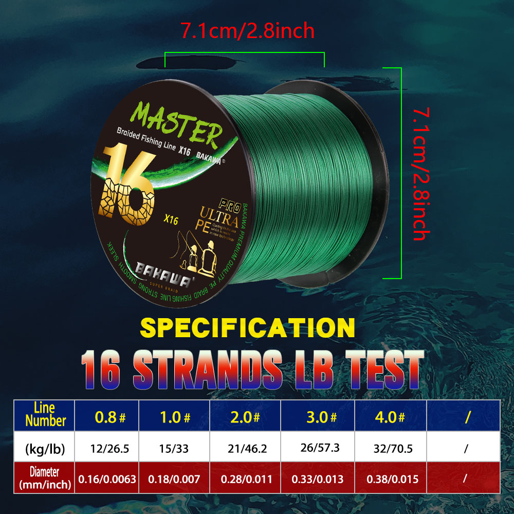 BAKAWA X16 strands Fishing Lin – Fishing Equipment In Japanese Bewertung und Preis