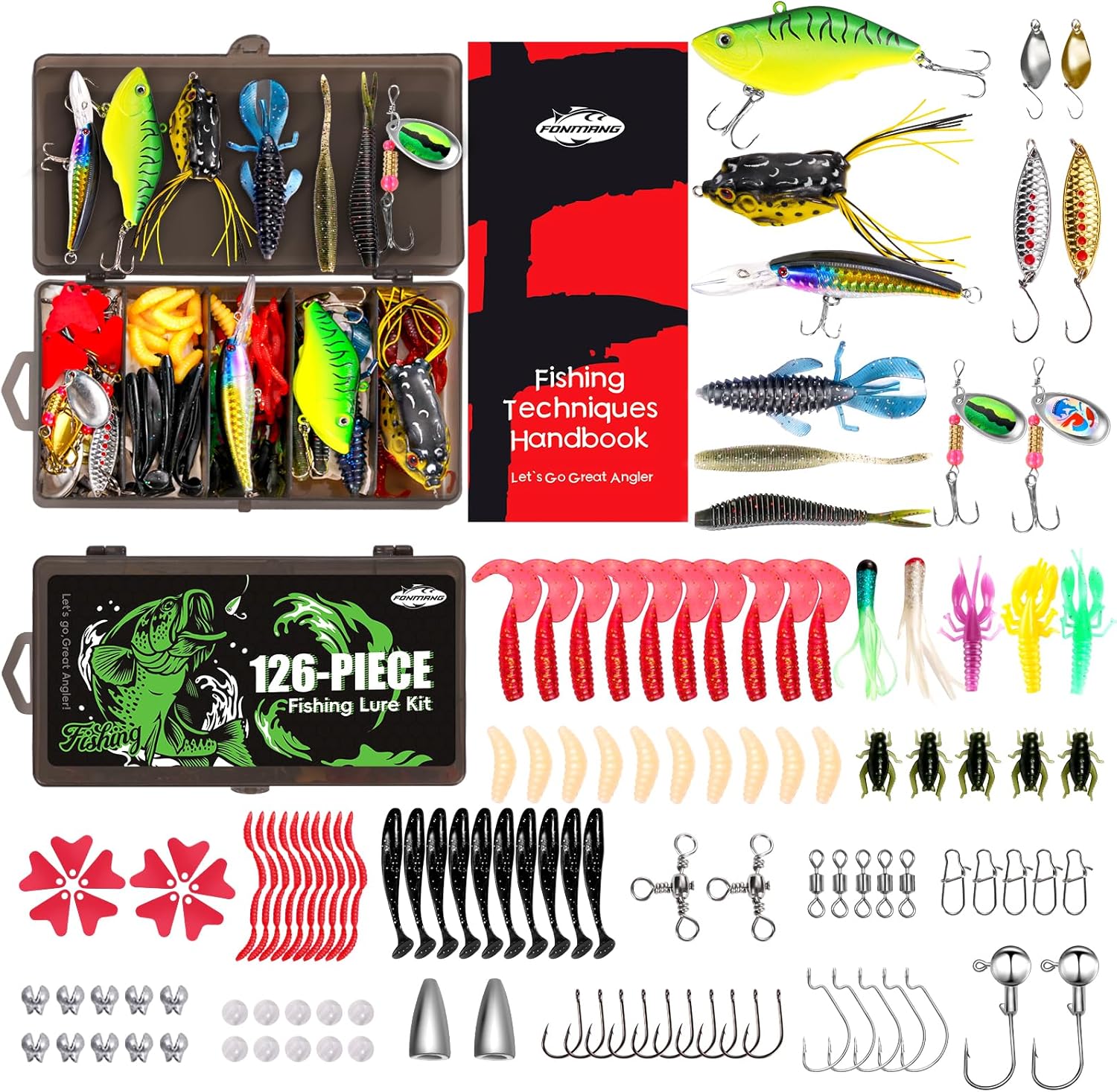 Fishing Lures - Tackle Box wit – Trout Fishing Lure Bewertung und Preis