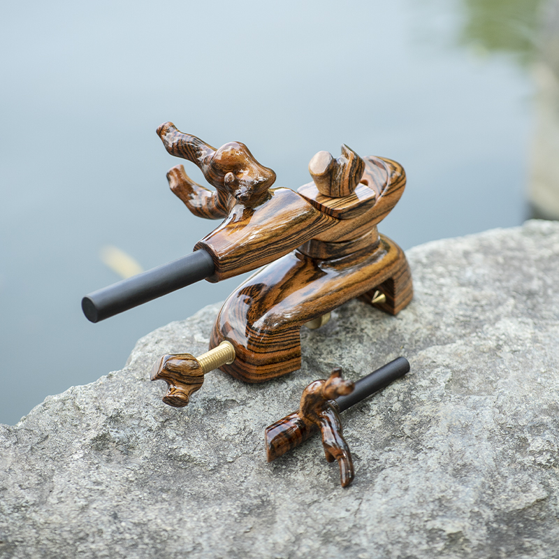 Adjustable wooden rod bracket, – Fishing Equipment In Japanese Bewertung und Preis