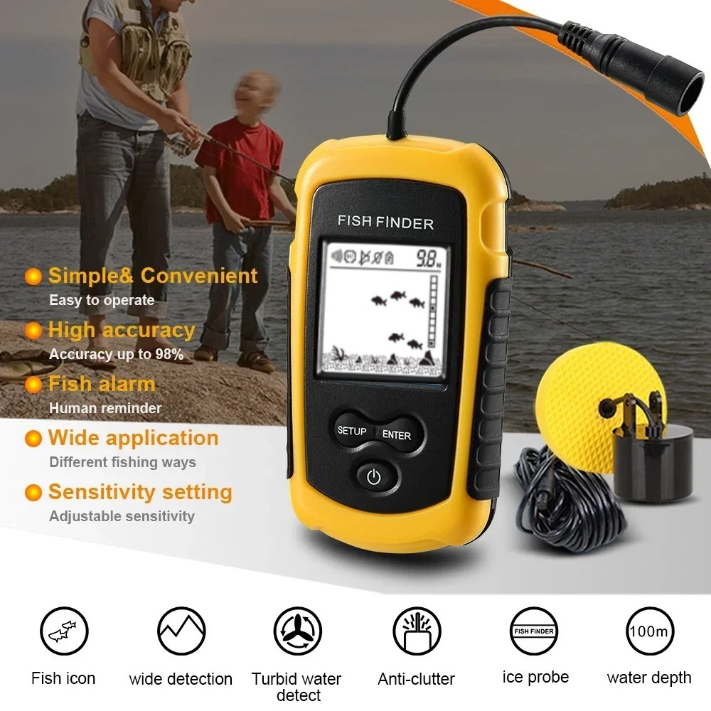 Wireless Sonar Detection Fish  – Fishing Equipment In English Bewertung und Preis