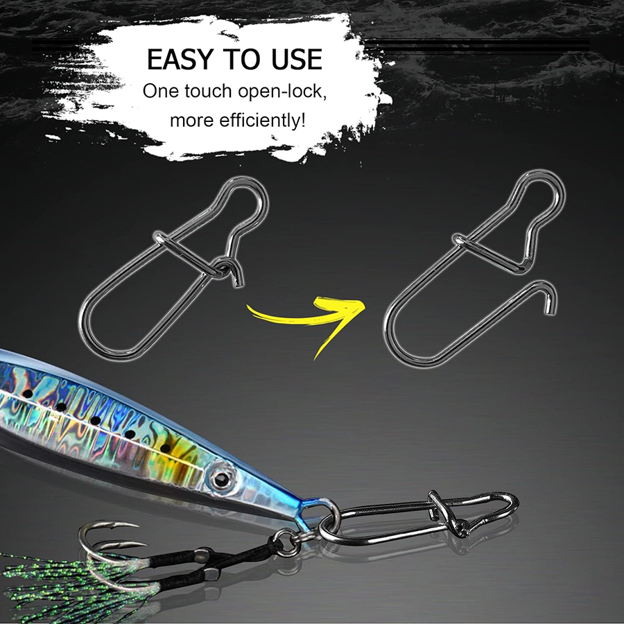 50Pcs Crankbait Snaps Stainles – Fishing Equipment Basics Bewertung und Preis