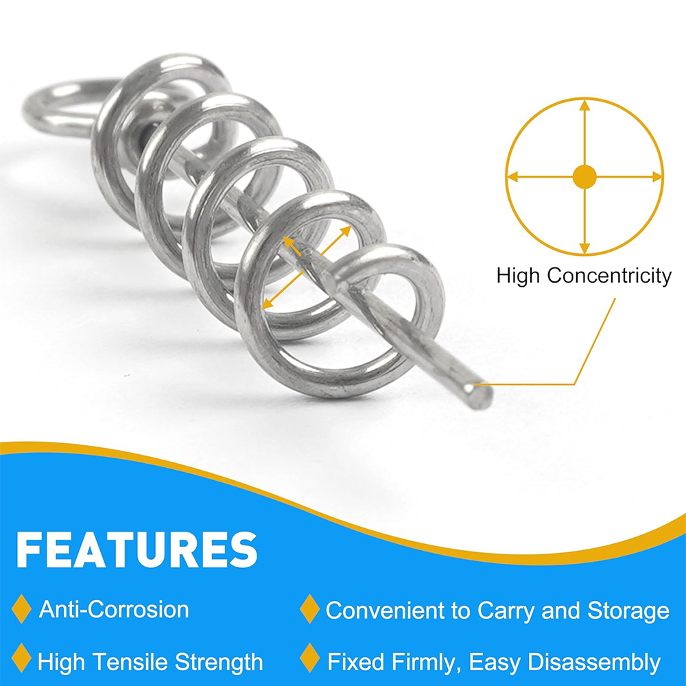 50Pcs Spring Twist Lock Fishin – Fishing Equipment Basics Bewertung und Preis