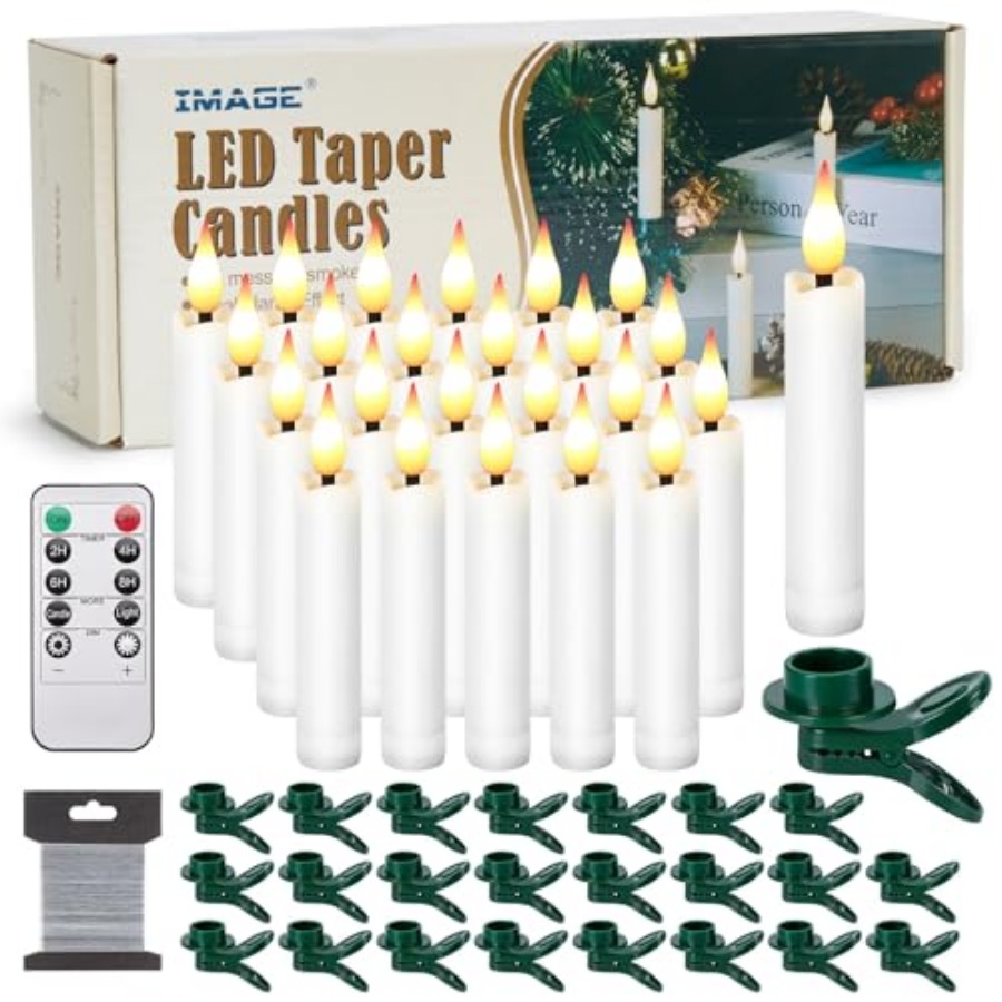 Pcs LED Taper Candles Light Se – Fishing Line Bewertung und Preis