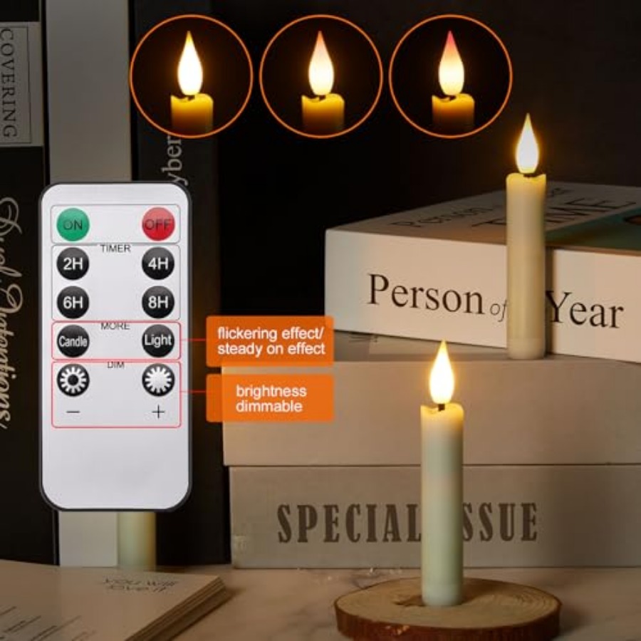 Pcs LED Taper Candles Light Se – Fishing Line Bewertung und Preis