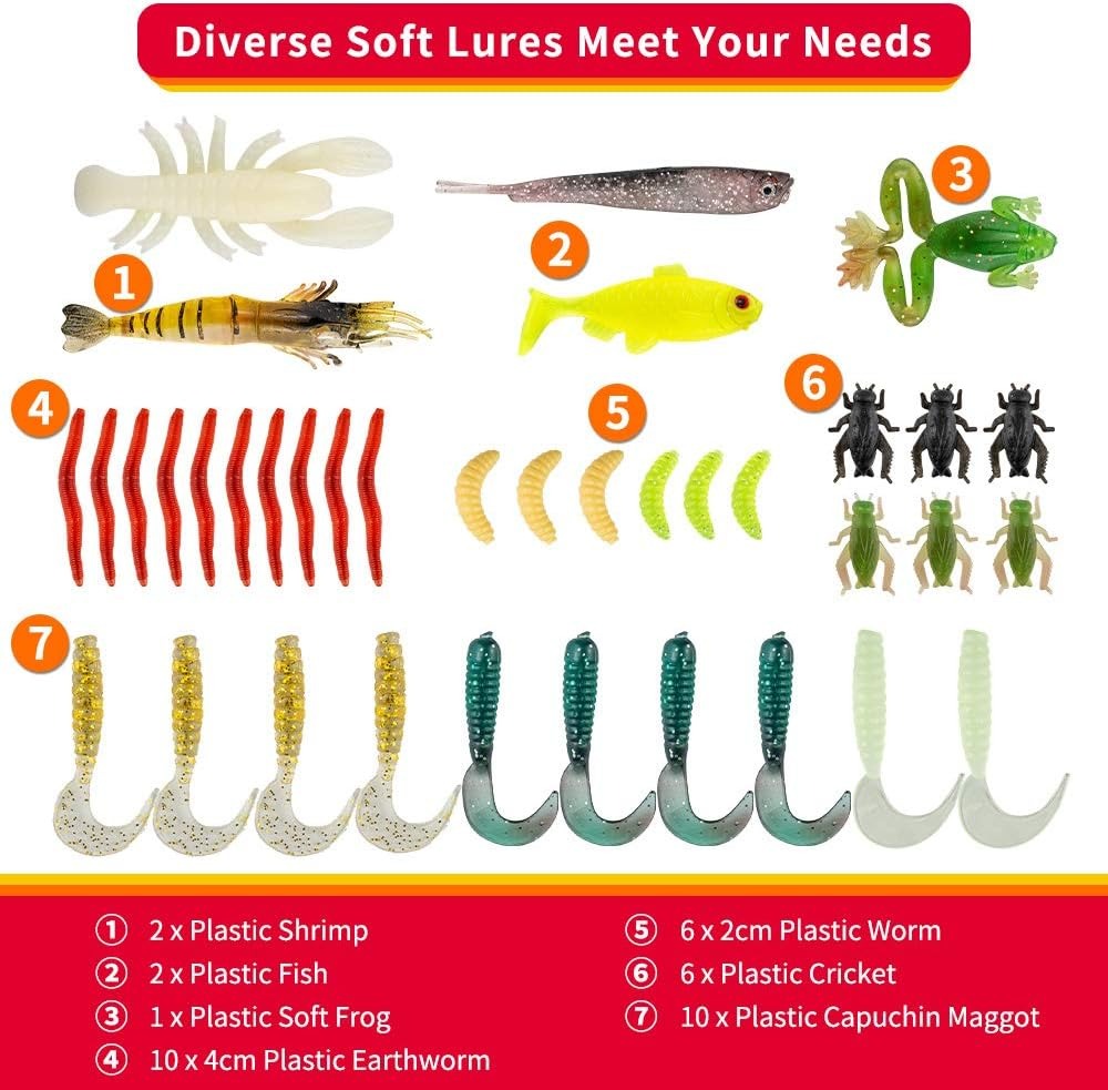 78Pcs Fishing Lures Kit for Ba – Trout Fishing Lure Bewertung und Preis