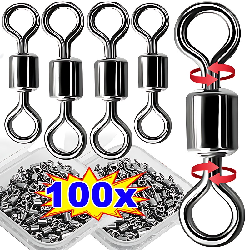 50/100Pcs Stainless Steel Fish – Fishing Equipment Cheap Bewertung und Preis