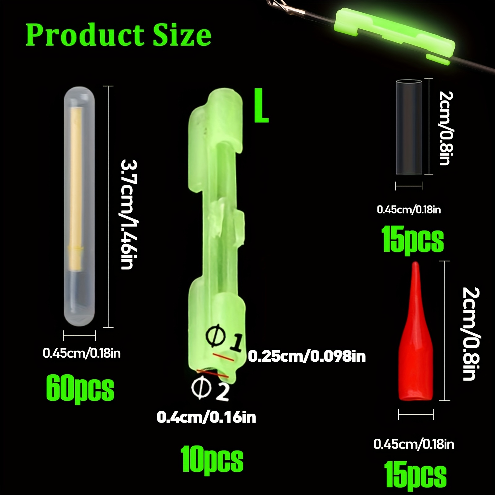 100PCS Fishing Glow Sticks Set – Night Float Fishing Bewertung und Preis
