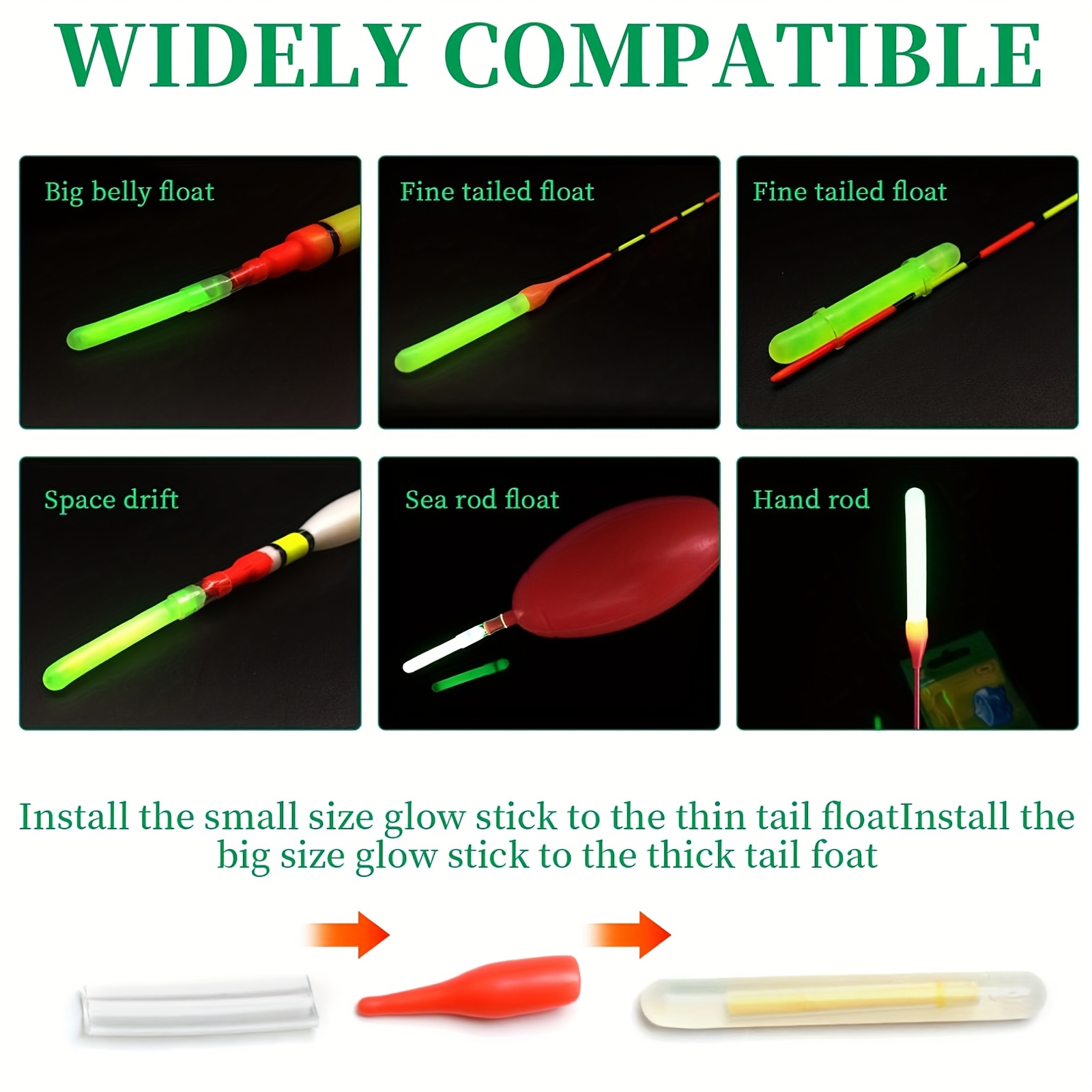 100PCS Fishing Glow Sticks Set – Night Float Fishing Bewertung und Preis